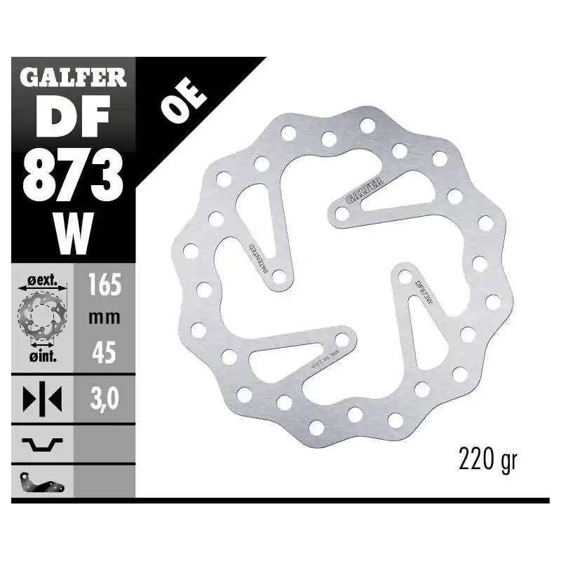 BRAKE DISC FIXED WAVE Populaire