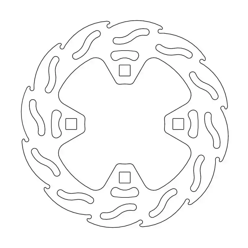 Satisfait Ou Remboursé BRAKE DISC FLAME REAR