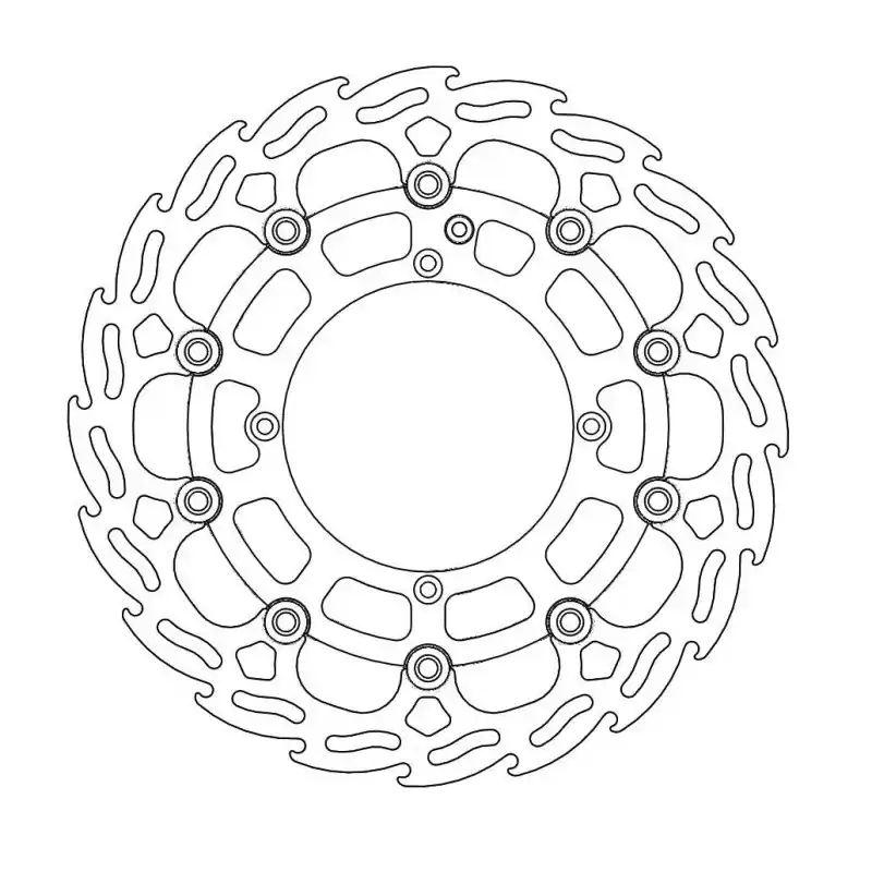 Authentique BRAKE DISC FLAME FLOAT FRONT