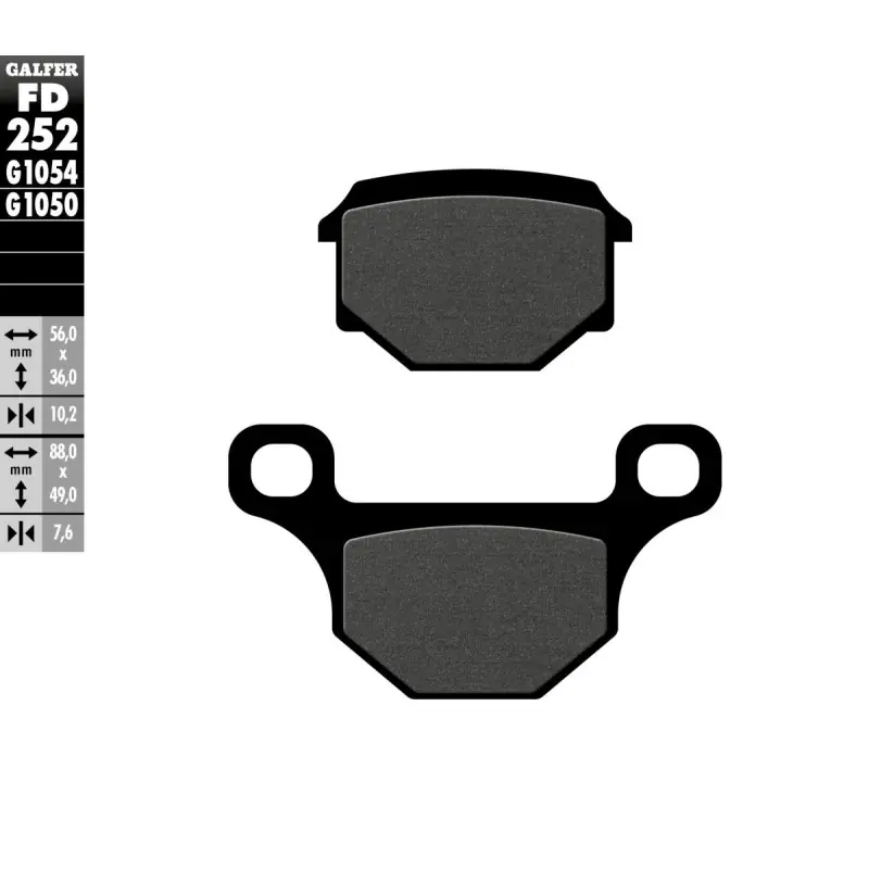 Authentique BRAKE PAD SEMI METAL SCOOTER