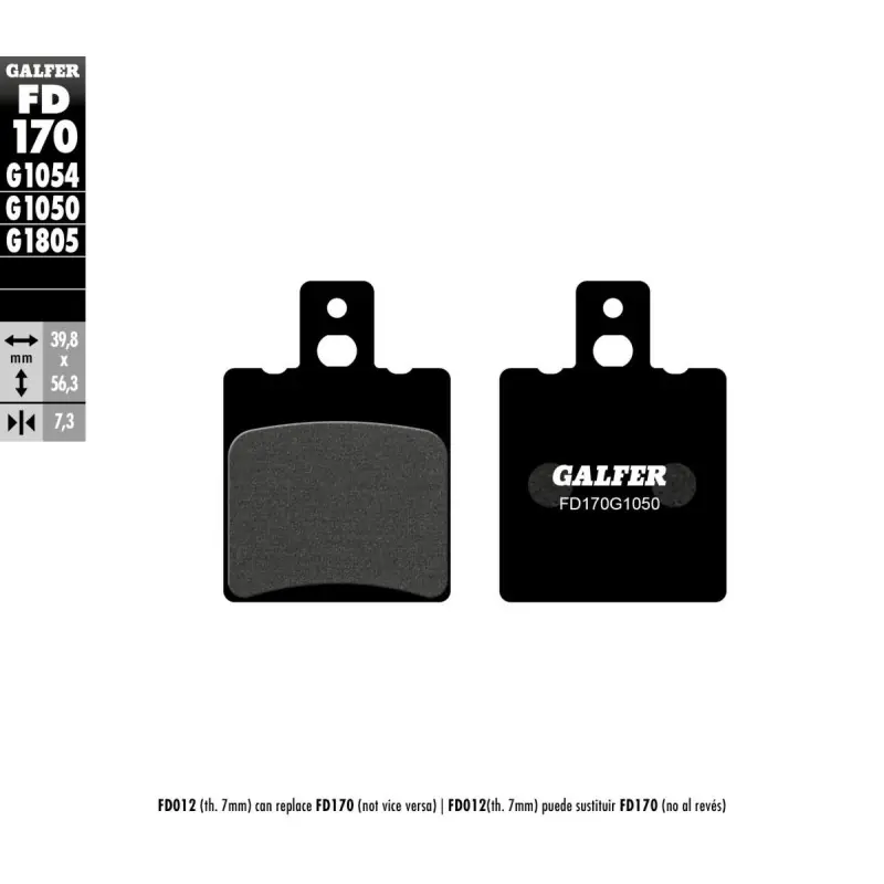 BRAKE PAD SEMI METAL SCOOTER Certifié