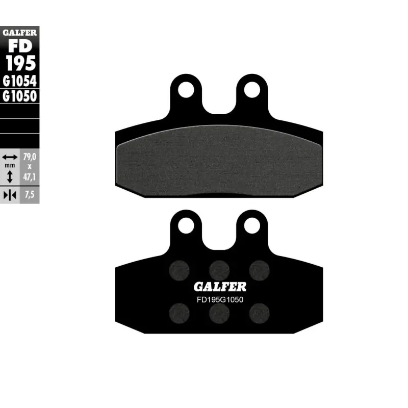 BRAKE PAD SEMI METAL SCOOTER Marque