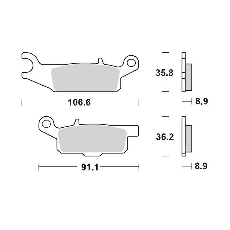 BRAKE PAD NITRO Bon Marché