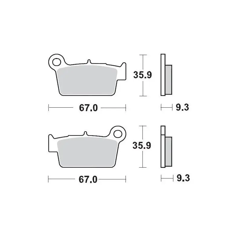 Authentique BRAKE PAD NITRO SPORT