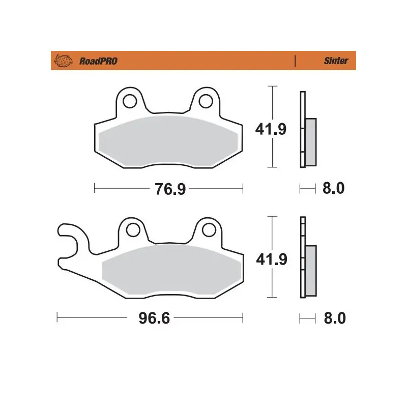 BRAKE PAD SINTER FRONT Paiement Sécurisé