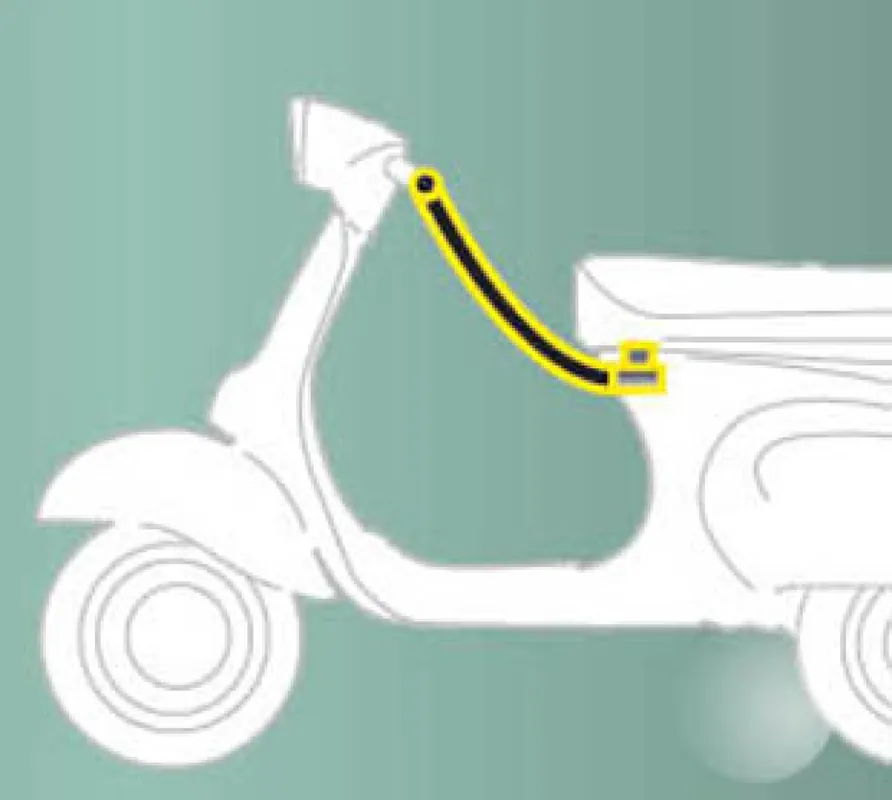 Top Vente Antivol original Piaggio ZIP II 2011 – 2013