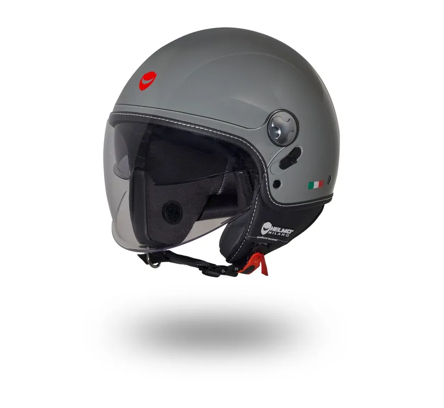 Helmo Milano Demi Jet Eos gris brillant XS Meilleur Prix