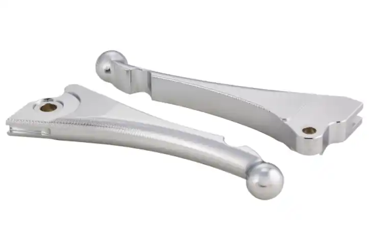 Commander Vite Kit levier de frein sport « Shorty 3D » gauche/droite pour Vespa LX/LXV/S/Primavera/Sprint, argenté