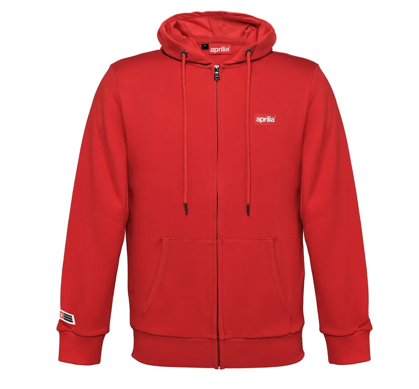 Meilleur Prix Sweat-shirt unisexe rouge Aprilia S