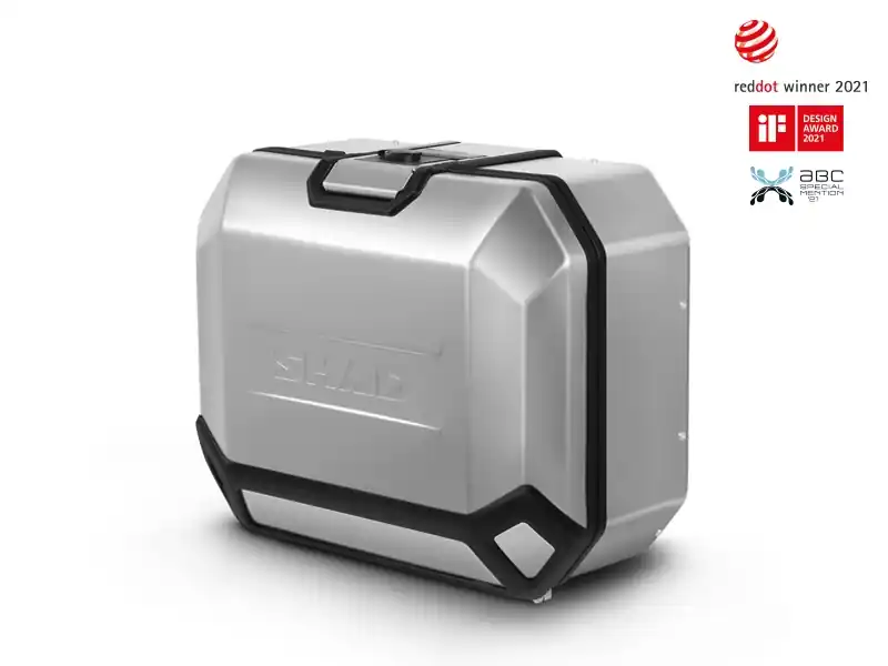 Dernier Modèle Valise latérale Shad Terra TR36, gauche, aluminium argenté, 36 l