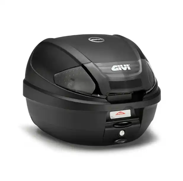 Commander Vite E300 MONOLOCK Topcase avec nouvelle fermeture et réflecteurs transparents, plaque incluse Givi