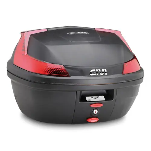 B37 BLADE MONOLOCK Topcase noir avec plaque et réflecteurs rouges d&rsquo;origine Givi Super Prix