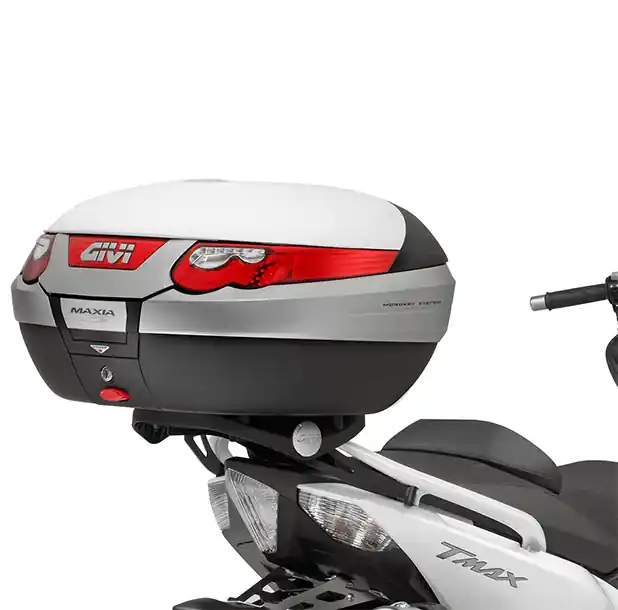 Populaire Support de top case Givi noir monolock pour Yamaha T-Max 500/530 (année 09-14)