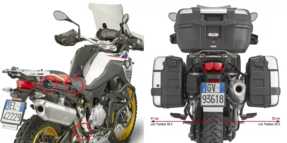 Expédition Rapide Support de valises latérales amovible pour BMW F 850 GS (année 18-) / F 750 GS (année 18-) Givi