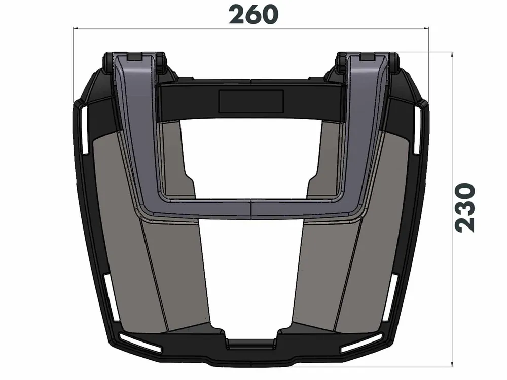 Jusqu'à Épuisement Des Stocks Support de top case Easyrack noir pour Aprilia Tuono V4 R (11-14) / Tuono V4 1100 RR (15-20)