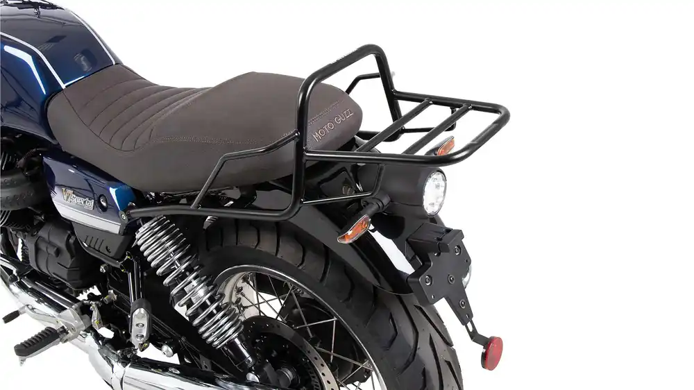 Pont à bagages tubulaire support de top case noir pour Moto Guzzi V7 850 Spécial/Stone/Centenario (21-24) Achat Immédiat