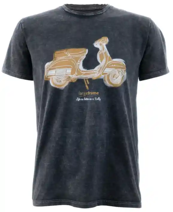 Vente Directe T-Shirt « Life is better on a Rally », Herren schwarz stone washed S