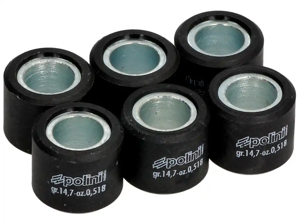 Jeu de galets de variateur Polini, 20×17 mm, 14,7 g, pièces : 6 Super Prix