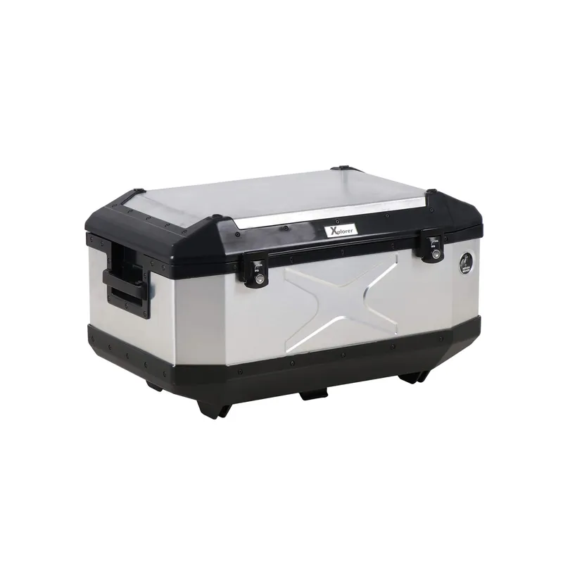 Topcase en aluminium Xplorer 60 litres aluminium argenté Hepco & Becker Achetez Aujourd&rsquo;hui