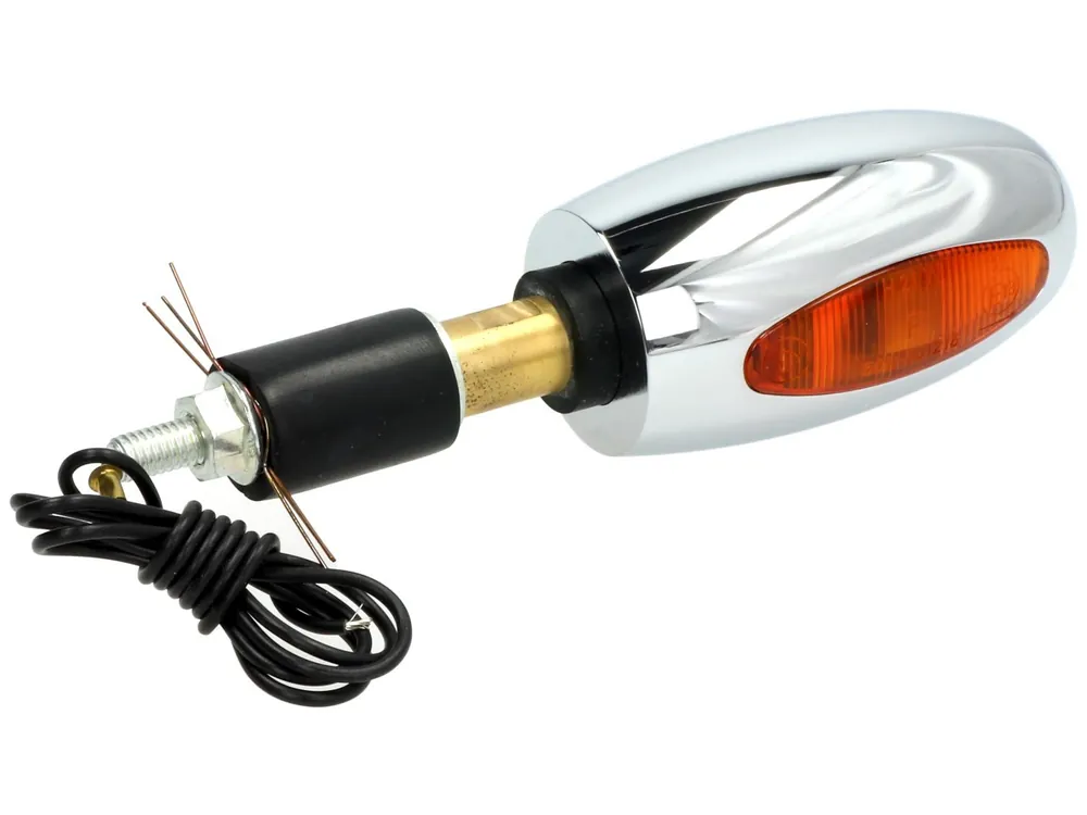 Affaire À Saisir Clignotant Kellermann, BL 1000 yellow, laiton, halogène, VR/VL, 12 V, 21 W, chrome brillant