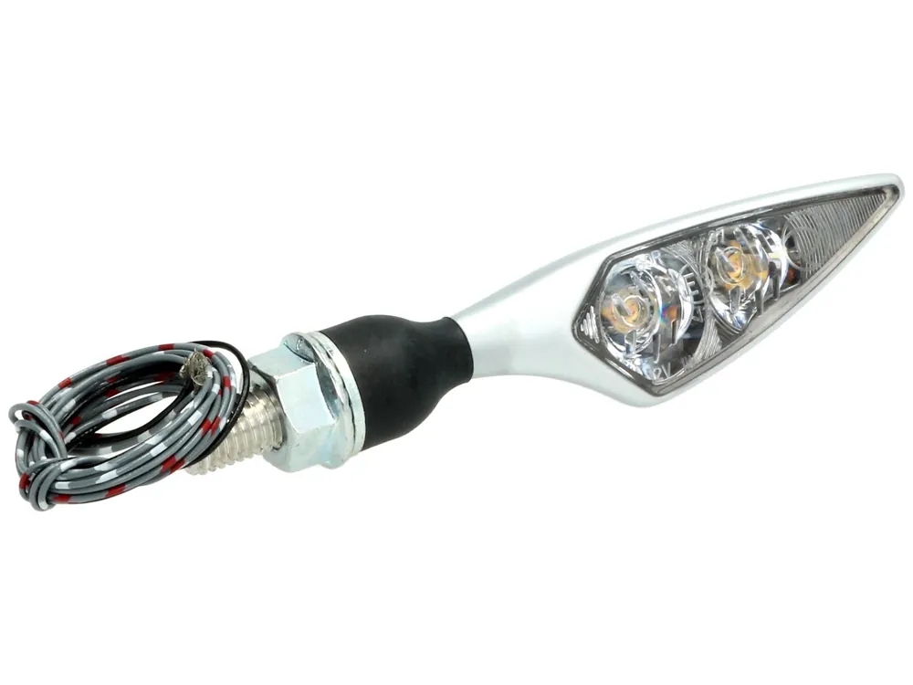 Prix Réduit Kellermann Clignotant, feu arrière et feu stop, Rhombus DF, acier, LED, HR, 12 V, chrome mat, M8x20