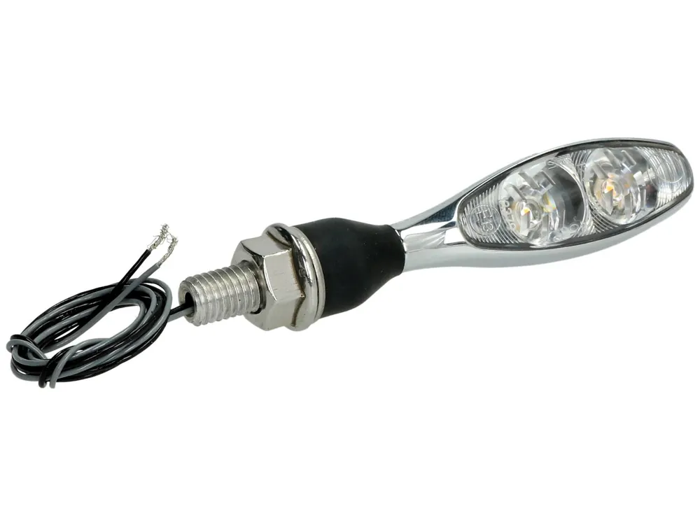 Clignotants Kellermann, Micro 1000 Extreme, acier, LED, V/H, G/D, 12 V, chrome brillant, M8x20 Achat Immédiat