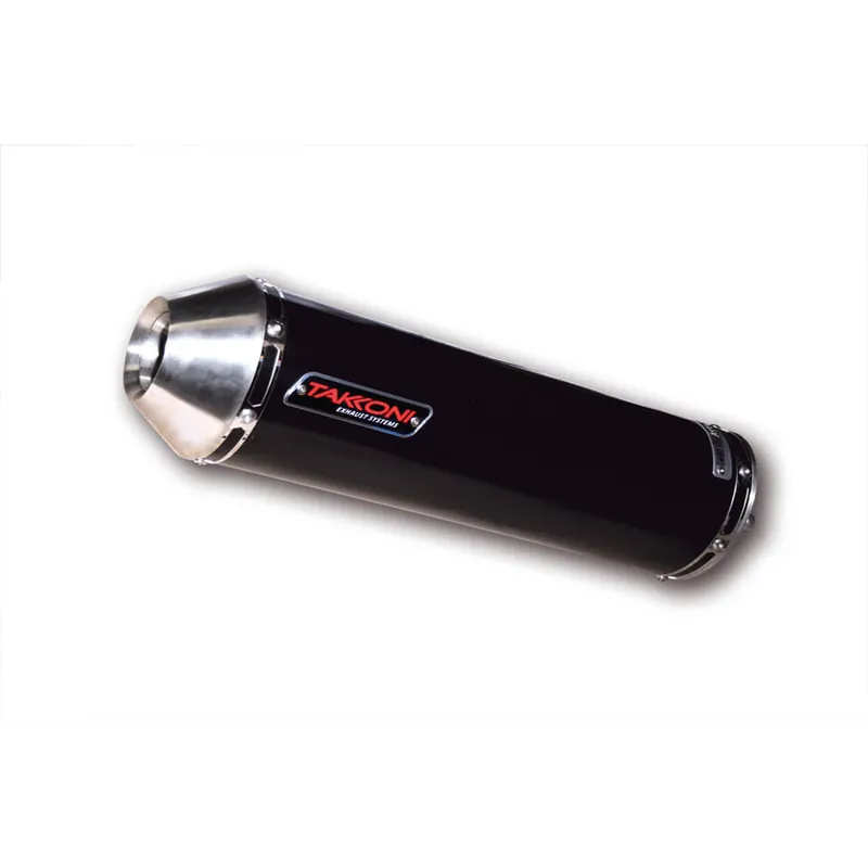 Satisfait Ou Remboursé Silencieux Takkoni Honda CBR 900 RR Fireblade, acier inoxydable noir, homologué E