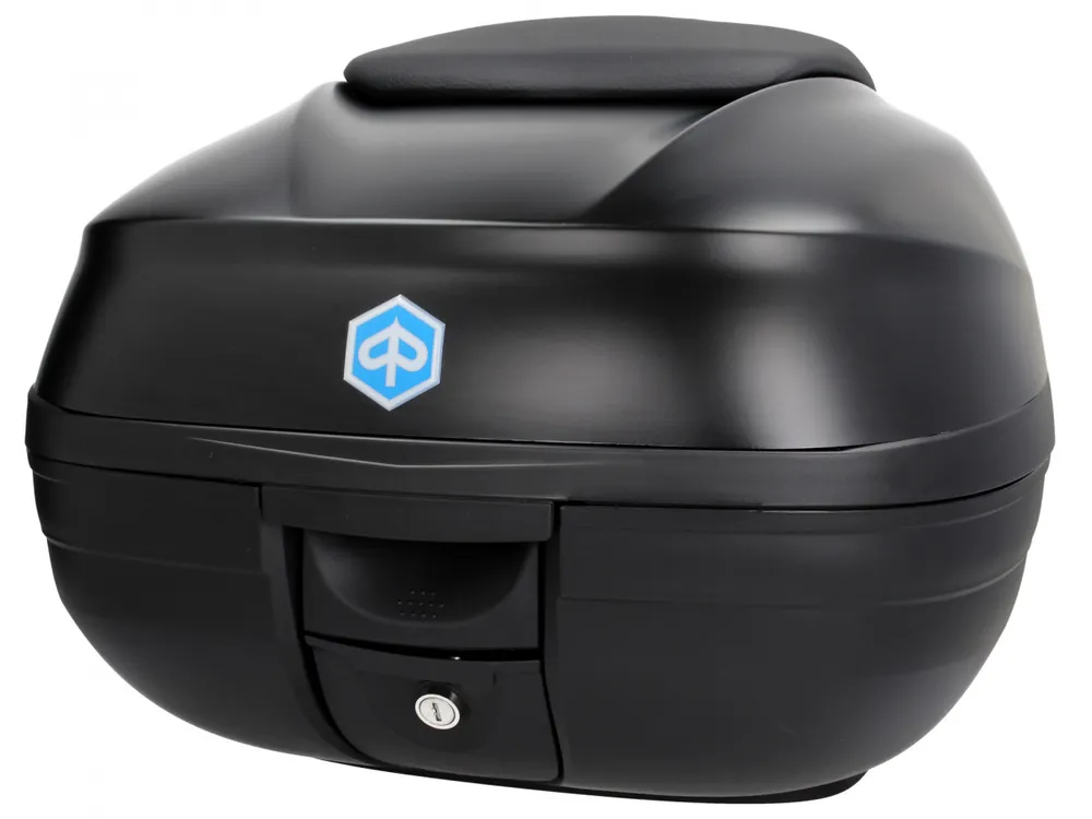 Top Case, 37 l, (NO_noir mat 93/B) incl. coussin dorsal pour Piaggio MP3 500 Sport Advance HPE Dernière Chance