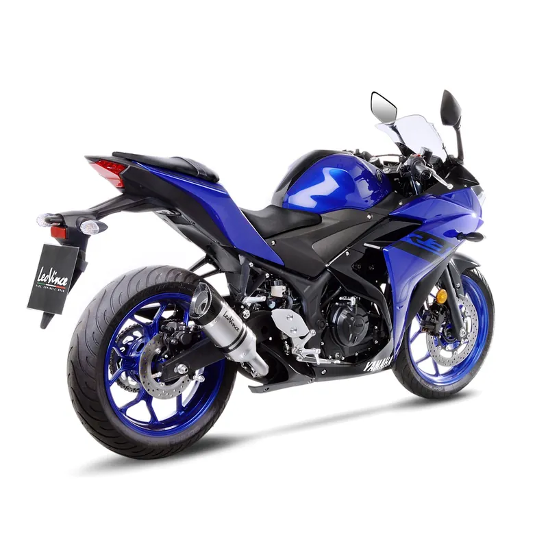 Acheter En Ligne Système d?èchappement LeoVince LV Pro pour Yamaha MT-03 /YZF-R3, argent, slip on, Euro4, E-approbation