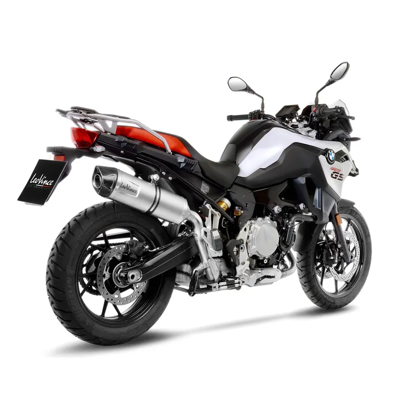 LeoVince système d?èchappement LV One Evo pour BMW F 750 GS /F 850 GS, argent, slip on, Euro4+5, E-approbation Usine Directe