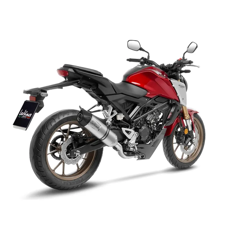 Système complet LeoVince LV One Evo pour Honda CB 125 R Neo Sports Cafe, argent, expertise E Commande En Gros