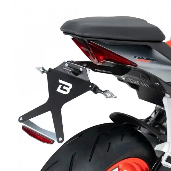 Achat Immédiat Support de plaque d&rsquo;immatriculation pour Aprilia RS 660 / Tuono 660 – Barracuda