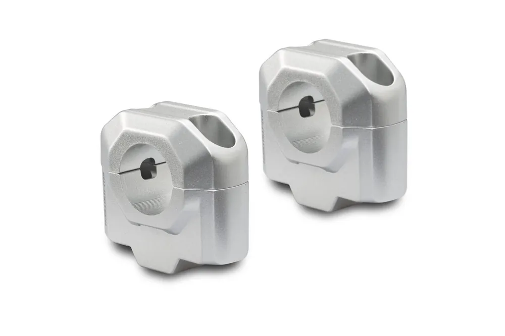 SW-Motech Réhausse de guidon, argent pour guidon Ø 28 mm, H=30 mm pour KTM 1050 Adventure - SW Motech Offre Exclusive