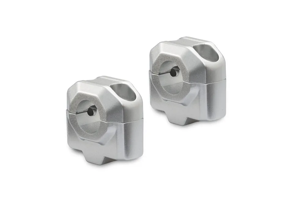 Bon Marché SW-Motech Réhausse de guidon, argent pour guidon Ø 22 mm, H=25 mm pour Moto Guzzi V7 III (19-20) – SW Motech