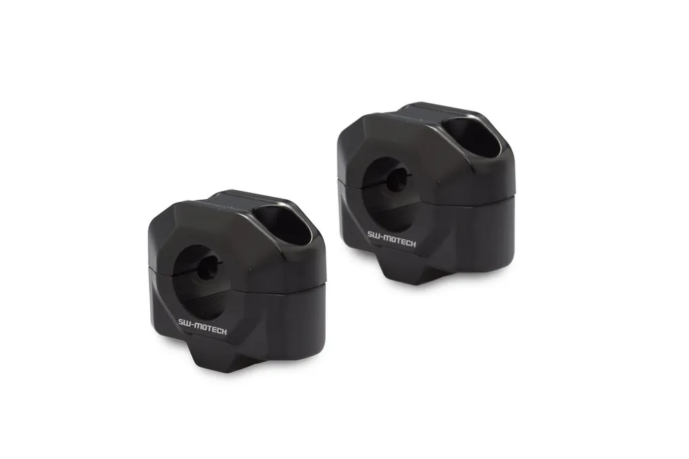Authentique SW-Motech Réhausse de guidon, noir pour guidon Ø 22 mm, H=20 mm pour Yamaha FZ 8 /Fazer – SW Motech