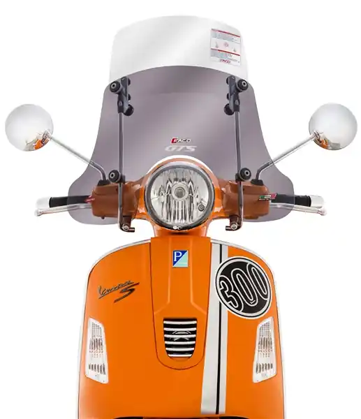 Pare-brise FACO « Twin-Screen » pour Vespa GTS/GTS Super/GT/GT L 125-300ccm (-22) Promotion