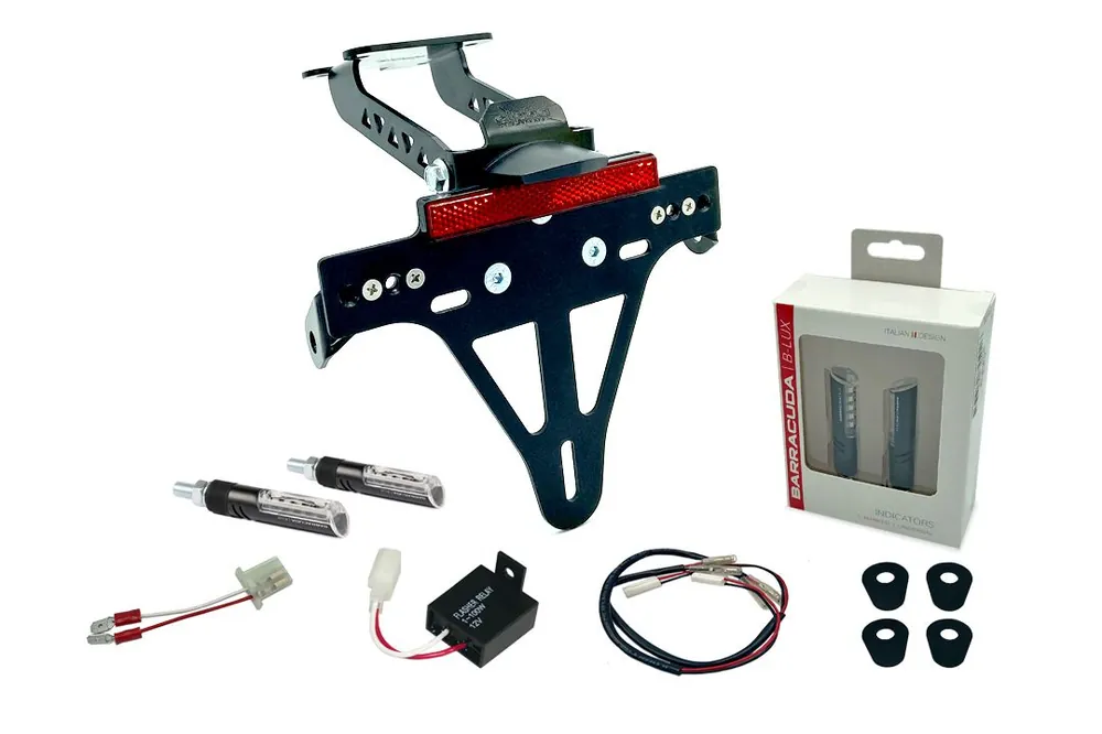 Support de plaque d&rsquo;immatriculation (y compris les clignotants Barracuda avant et arrière) pour Yamaha YZF-125R (19-) Acheter Direct