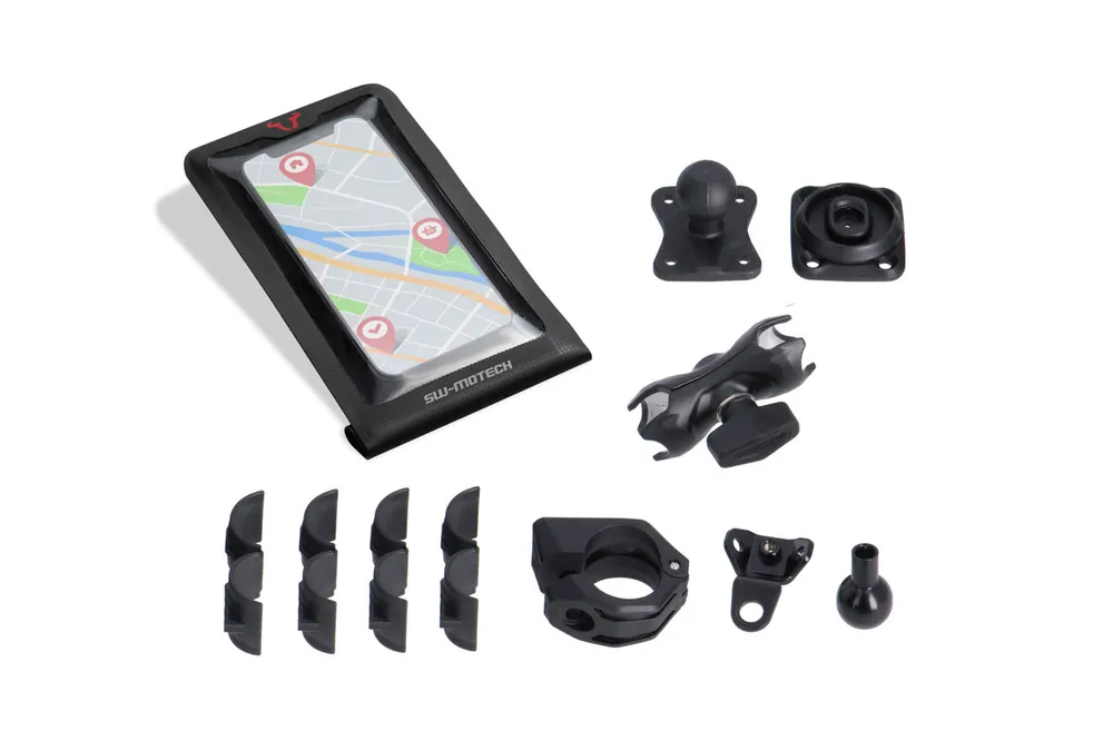 Vente Flash SW-Motech Support Navi Kit T-Lock avec Smartphone Drybag pour Triumph Trident 660 – SW Motech