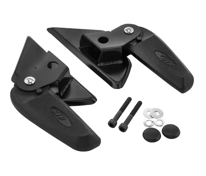 Vente Directe Repose-pieds droit et gauche pour Vespa LX /LXV /S 50-150ccm, noir/noir