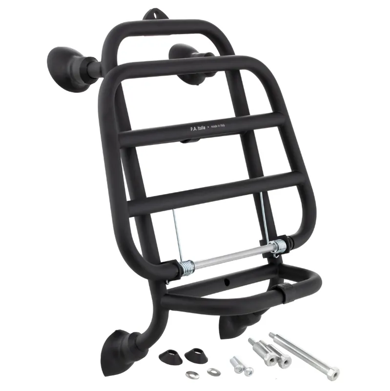 Super Prix Porte-bagages avant pour Vespa GTS /GTS Super HPE /GTV 125/300 (&rsquo;19-), pliable, noir mat
