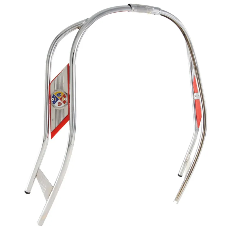 Tube à double fente bouclier de jambe pour Vespa PX 80-200ccm, chrome Promotion
