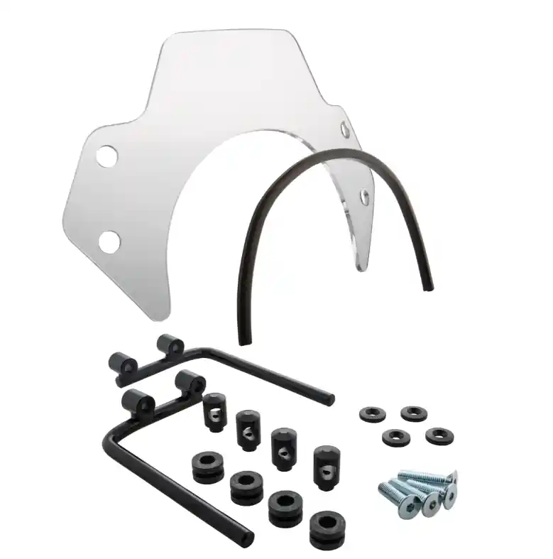 Nouvelle Collection Flyscreen pour Vespa PX 80-200ccm, support noir, clair