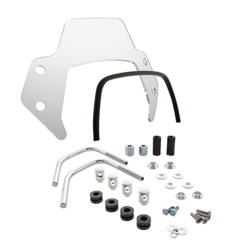 Authentique Flyscreen pour Vespa Sprint 50-150ccm 2T/4T, support argenté, clair