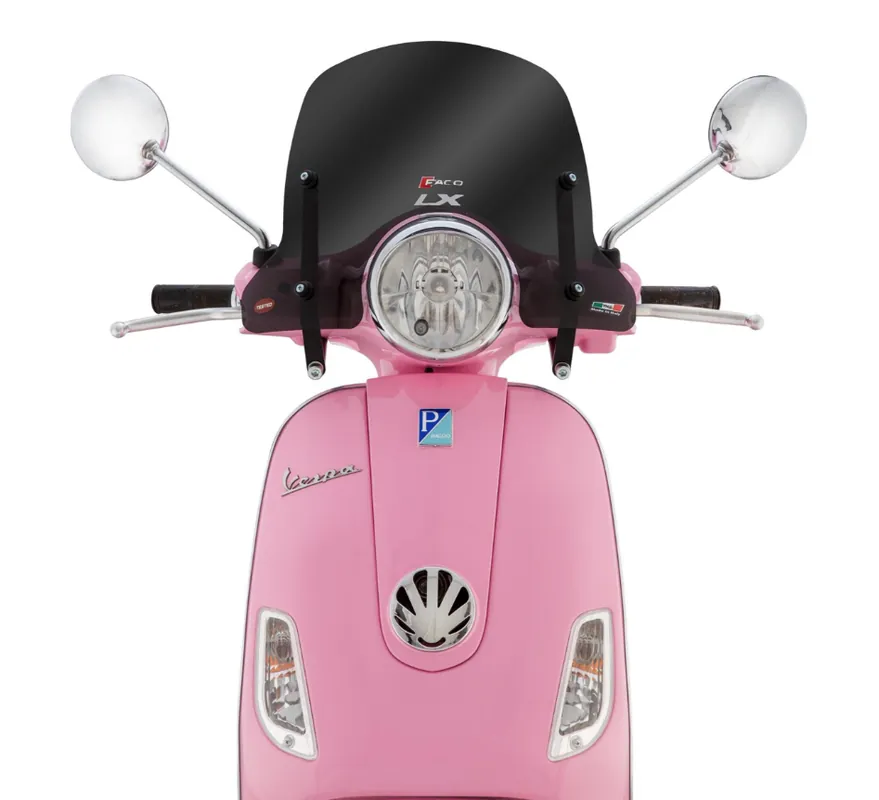 Nouvelle Collection Pare-brise FACO mi-haut pour Vespa LX 50-150ccm, teinté