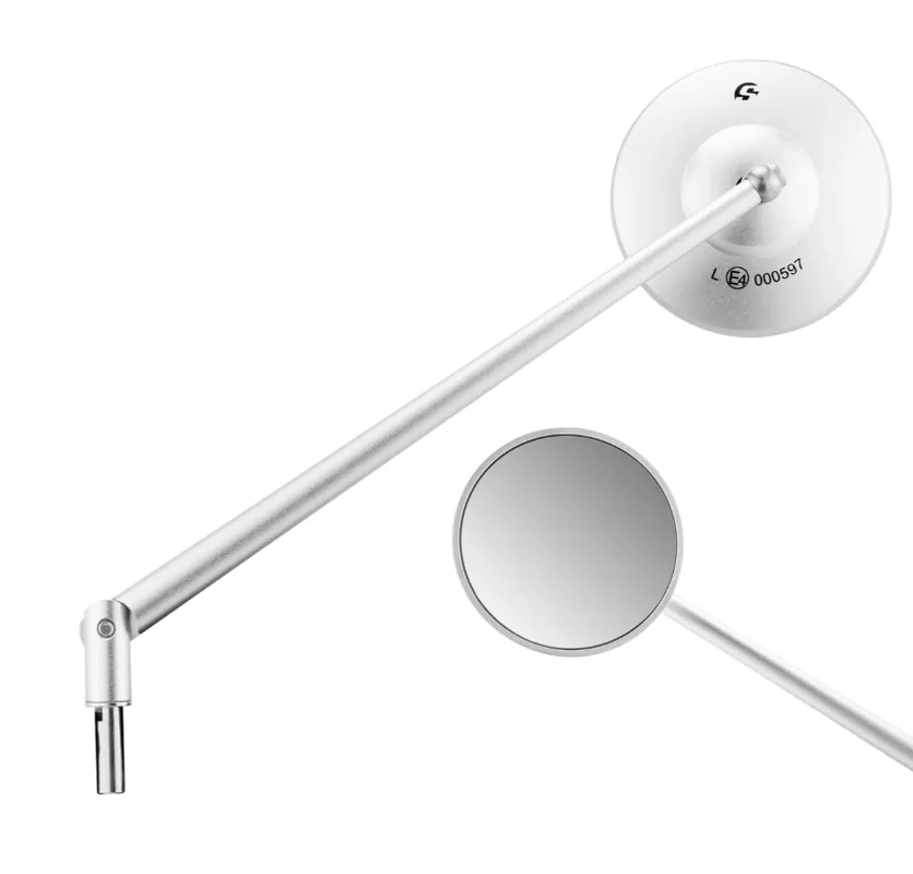 Remise Rétroviseur standard gauche ou droit pour Vespa PX 80-200ccm, aluminium mat
