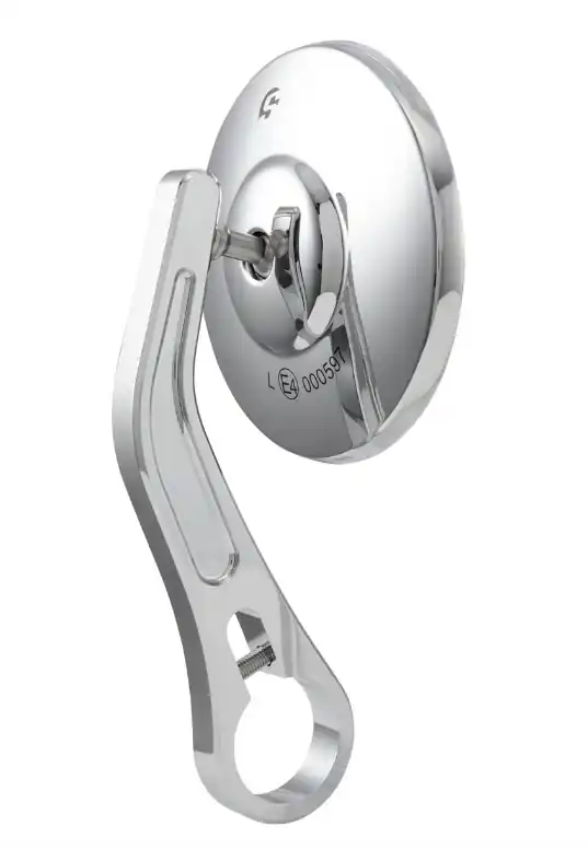 Rétroviseur d&rsquo;extrémité de guidon pour Vespa, gauche ou droite, rond, chrome Must-Have