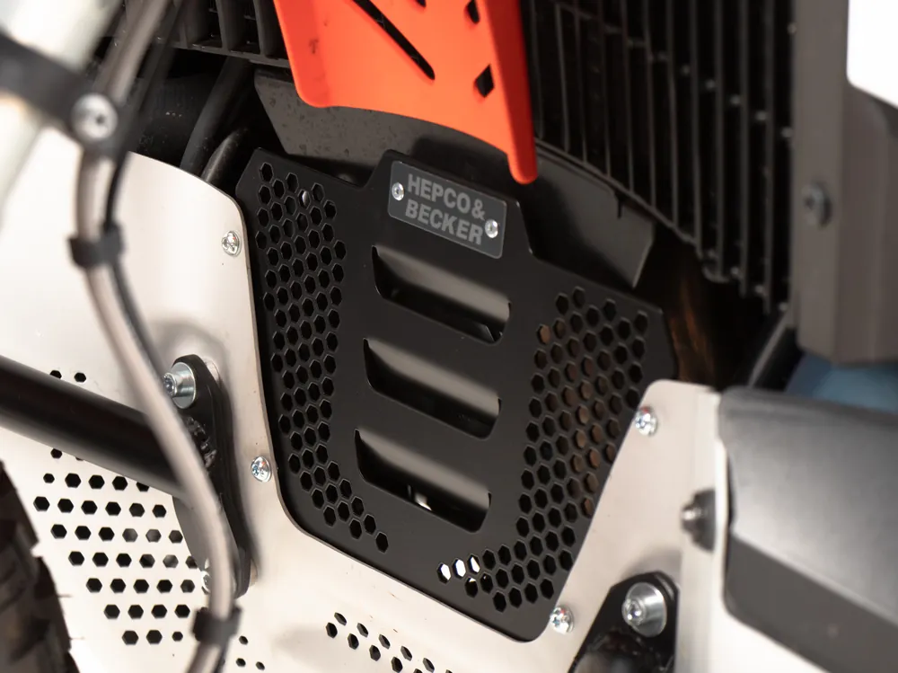 Tôle supplémentaire noire pour plaque de protection moteur originale pour KTM 890 Adventure / R (23-) Hepco & Becker Pas Cher