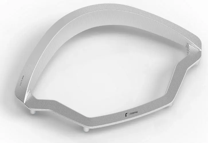 Meilleure Vente Anneau décoratif RIZOMA tachymètre pour Vespa GTS/GTS Super 125-300ccm (`23-), argenté