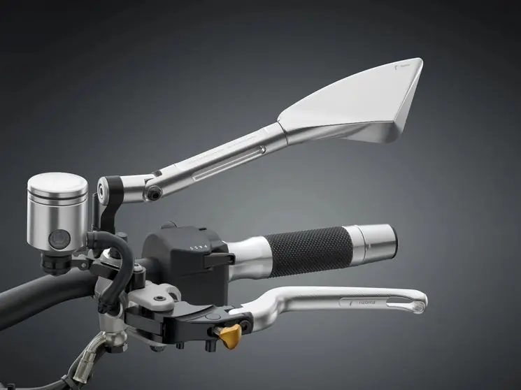 Rétroviseur RIZOMA « TOMOK » droit pour Vespa, argent anodisé Offre Spéciale