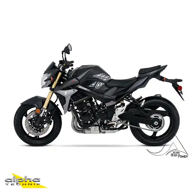 Dernier Modèle Stompgrip noir Volcano pour Suzuki GSR750 / GSXS750
